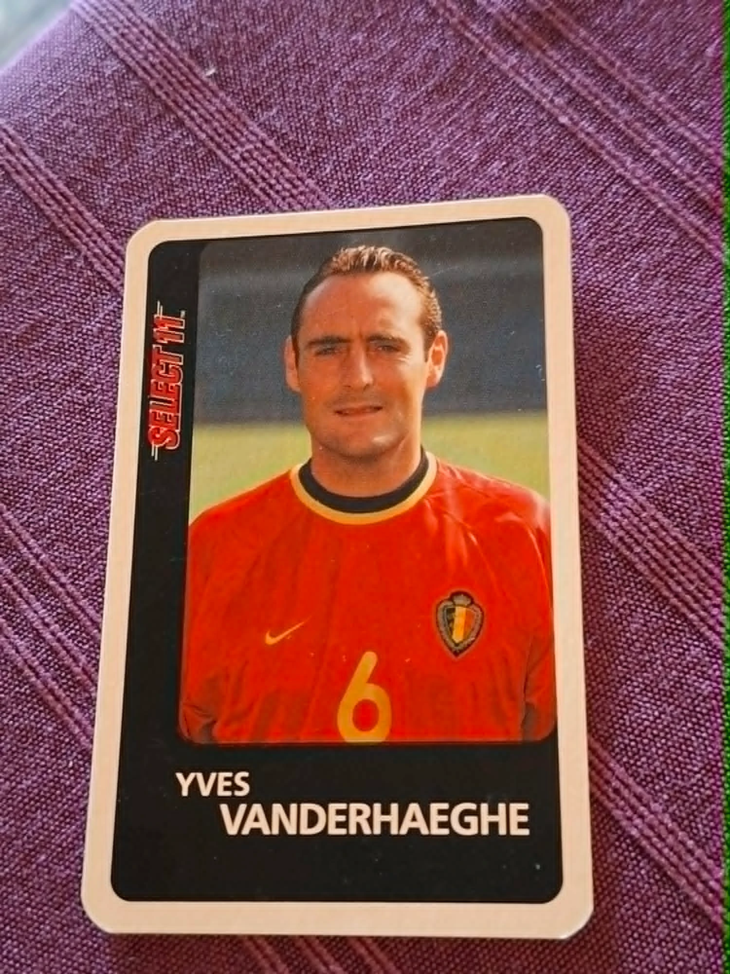 Voetbalkaart : Yves Vanderhaeghe / Rode Duivels